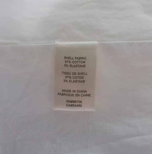 NWT Rebecca Taylor White Structured Long Sleeve Top Sz M - Picture 9 of 9